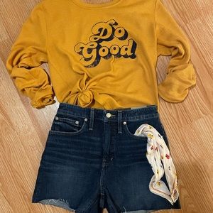 NWT Madewell curvy high-rise denim jean shorts 27